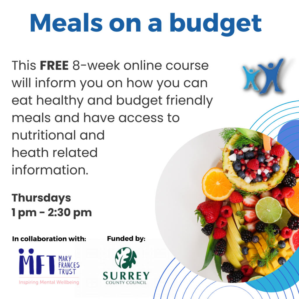This FREE 8-week online course will inform you on how you can eat healthy and budget friendly meals and have access to nutritional and heath related information. Thursdays 1 pm - 2:30 pm